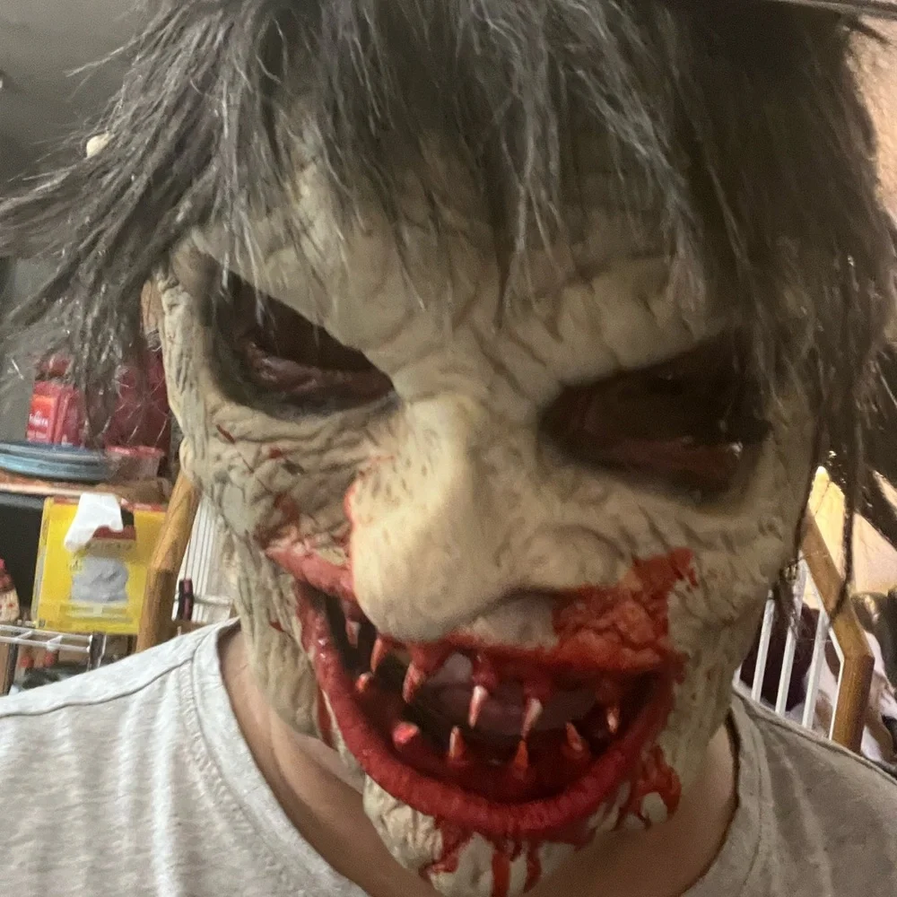 HALLOWEEN ZOOMBIE MASK COSTUME WOMEN OR MEN NEW for parties or hunted houses